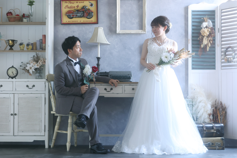 アンティークなスタジオセット