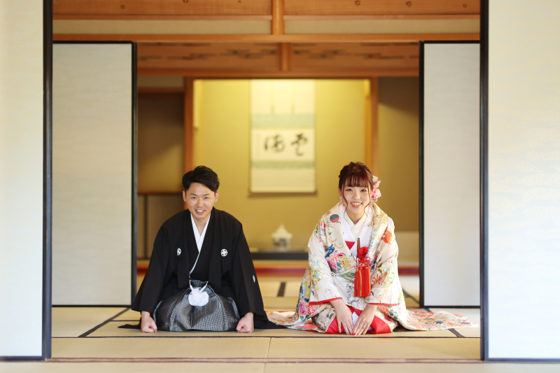 秋の紅葉山庭園