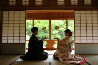 洋装＆和装ロケーション撮影＋洋装スタジオ撮影