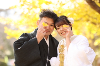 銀杏＋紅葉ロケーション撮影