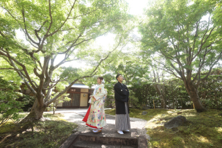 夏の紅葉山庭園ロケ+洋装スタジオ撮影