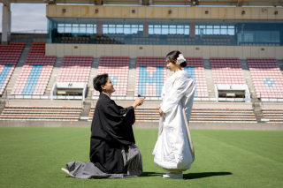 IAIスタジアム和装ロケーション撮影
