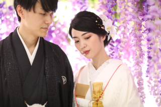 和装の衣装でスタジオ撮影をしたかった