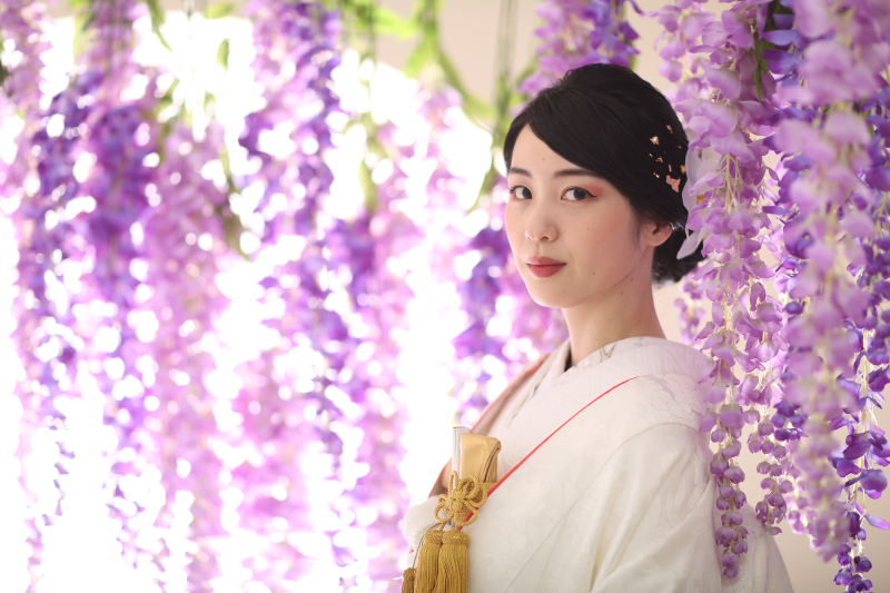 Kスタジオ全店にある「藤の花」