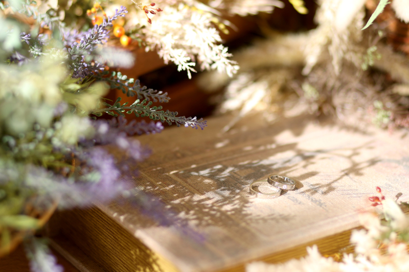 お二人の大切な指輪のイメージカットです