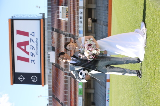 IAIスタジアム洋装ロケーション撮影＋和装スタジオ撮影