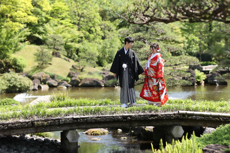 橋の上