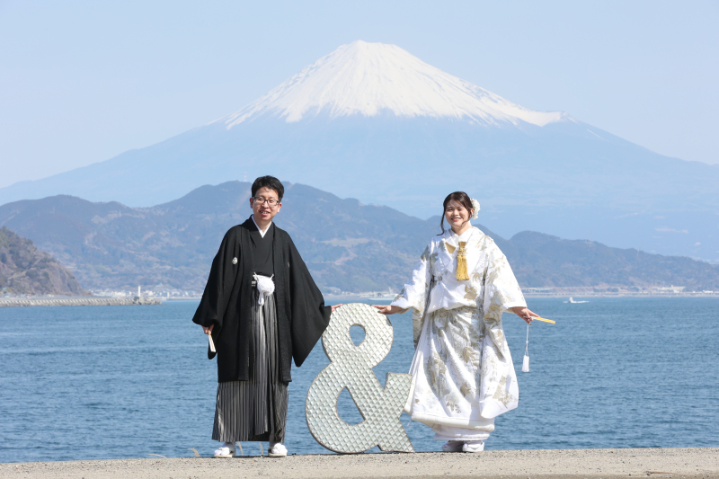 海越しの富士山