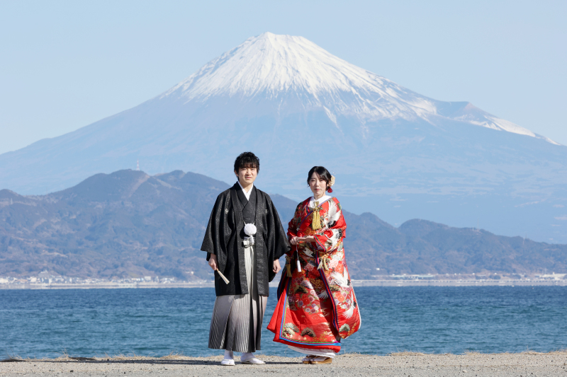 海越しの富士山と撮影ができます