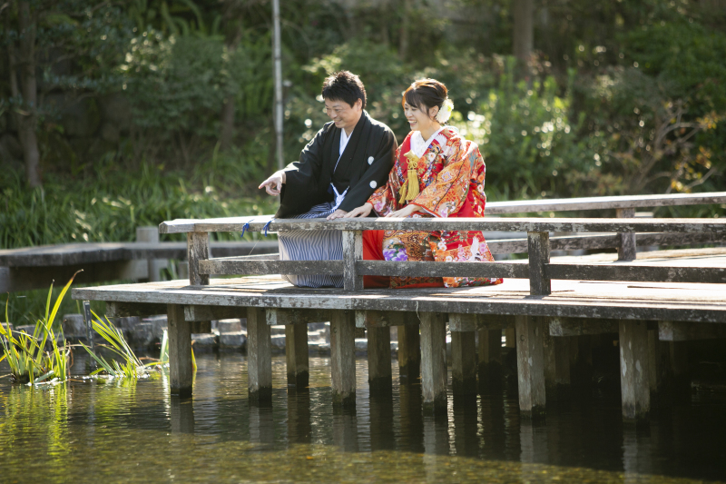 Kスタジオ 草薙店_庭園で撮影できる