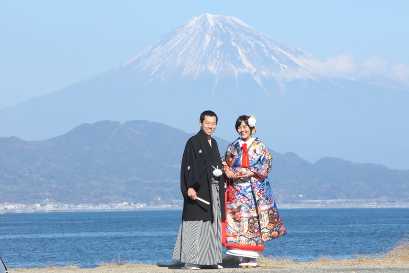 海越しの富士山と撮影ができます