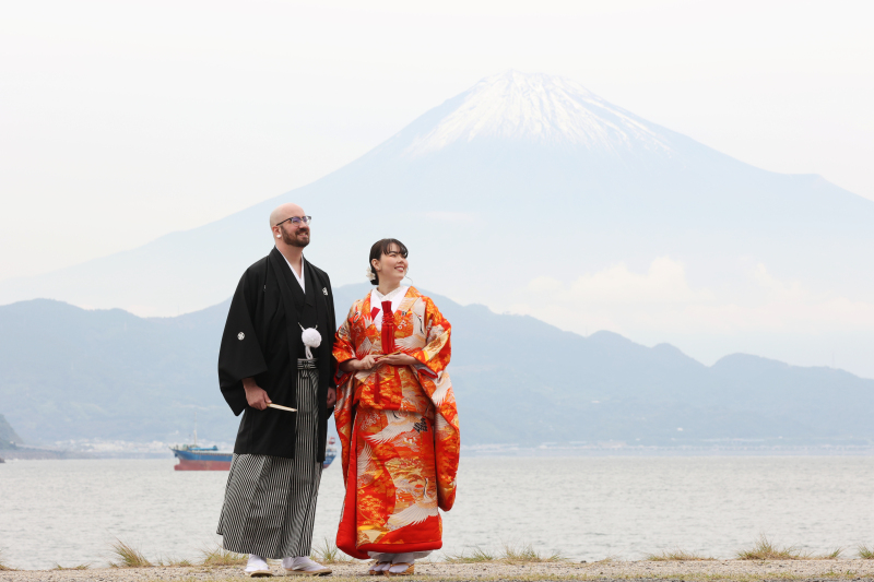 海越しの富士山と撮影ができます