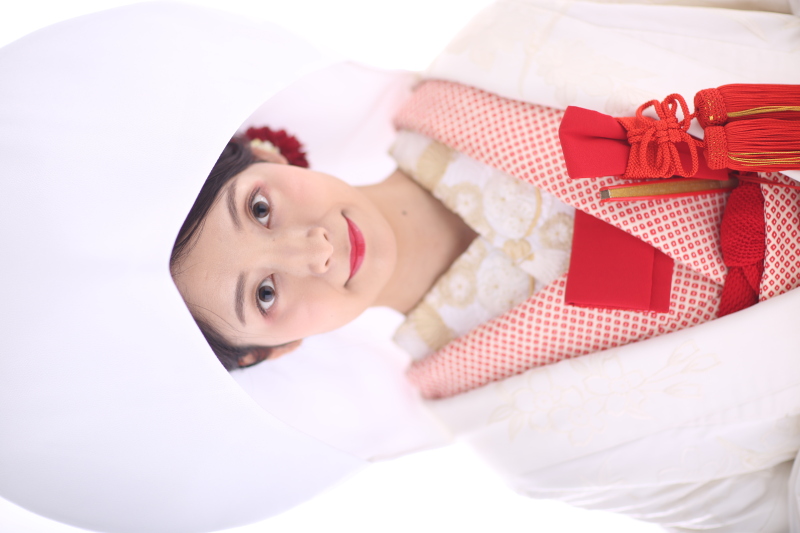 綿帽子や角隠しのレンタル可能です