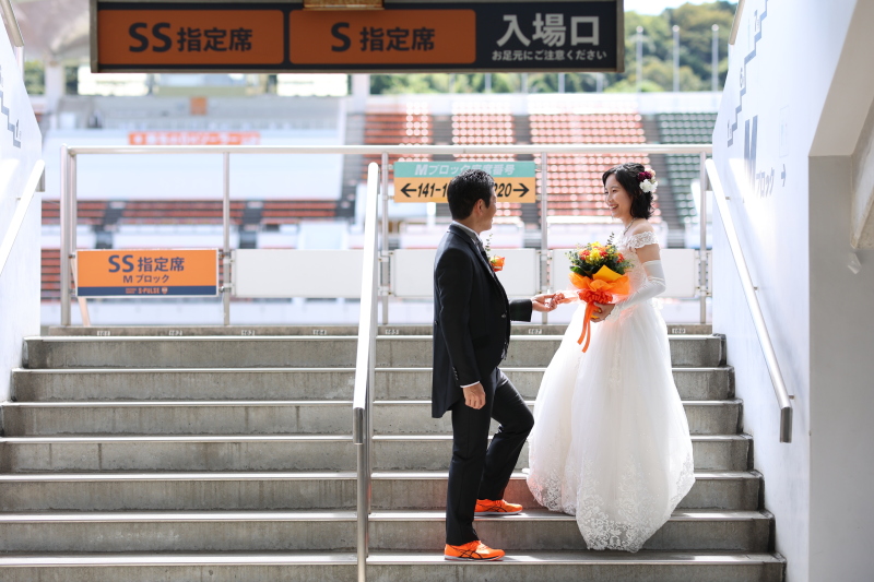 「サッカースタジアム」にて撮影ができる【通年】（通常プラン）