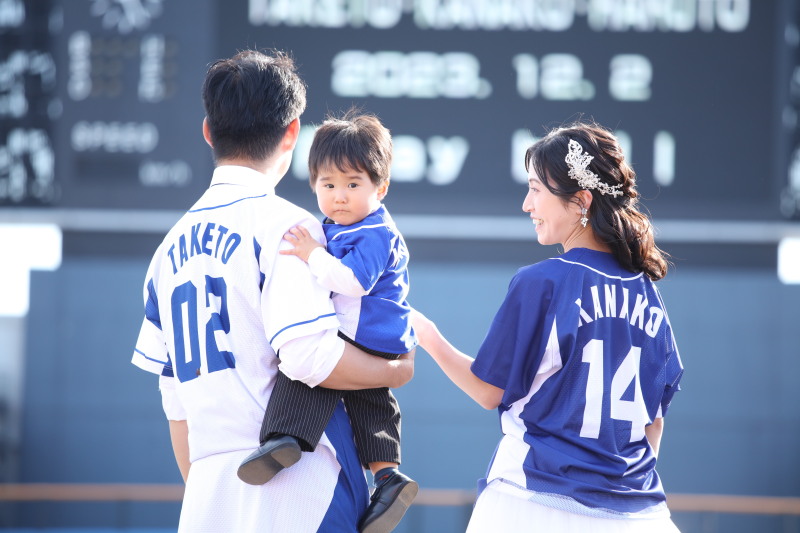 「野球場」にて撮影ができる【通年】（通常プラン）