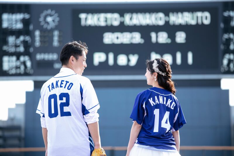 「野球場」にて撮影ができる【通年】（通常プラン）