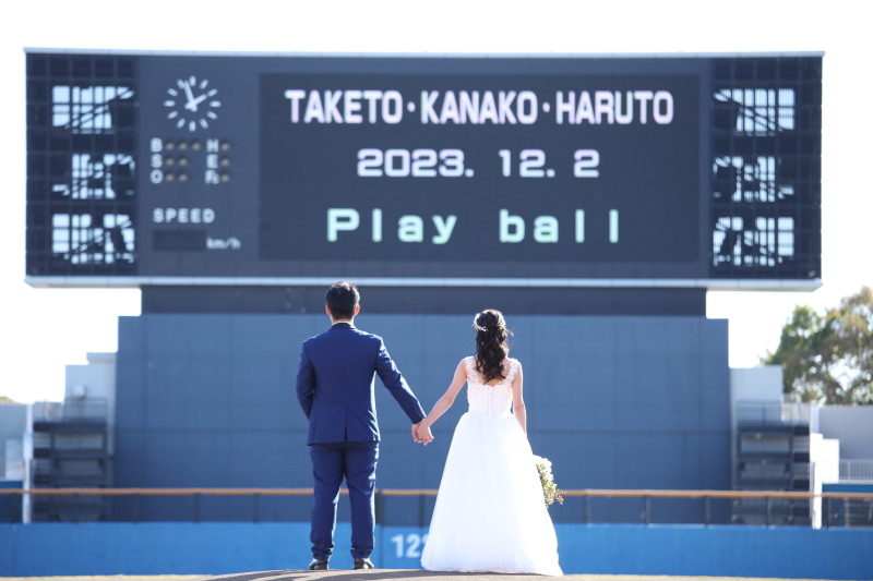 「野球場」にて撮影ができる【通年】（通常プラン）