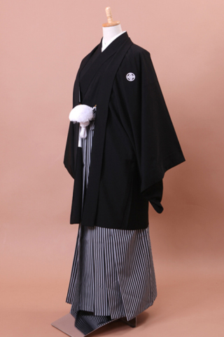 黒の羽織着物