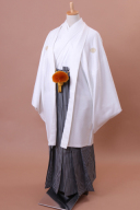 白の羽織着物