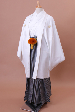 白の羽織着物