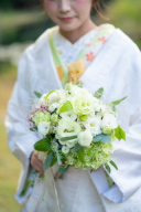 白無垢＋振袖を掛下として使用