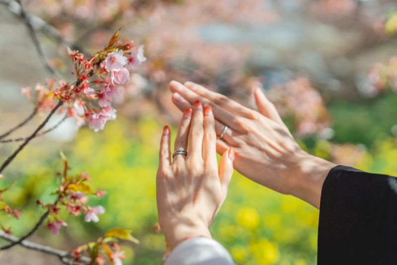 大切な指輪も一緒に