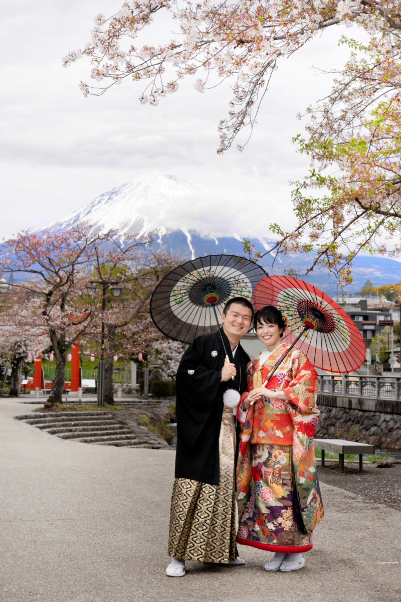 富士山と桜!!