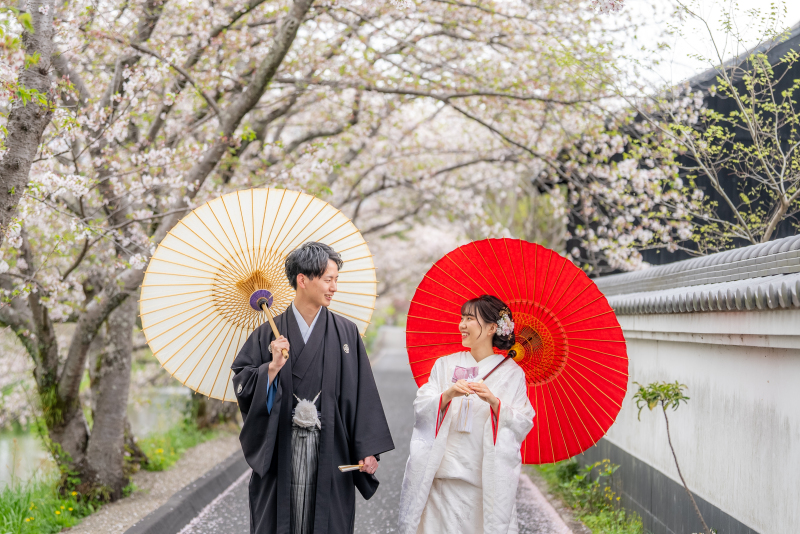 田中城横の通路にて