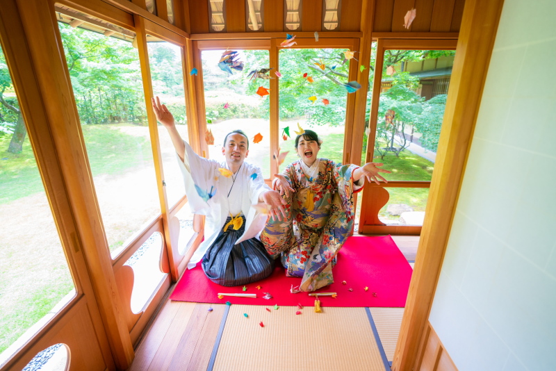 マリエフルーリィ_庭園で撮影できる