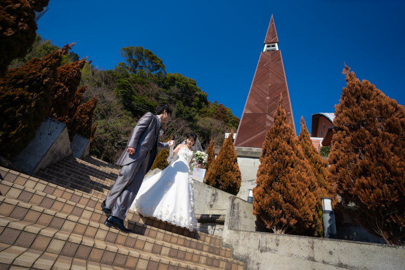チャペルでのロケーション撮影