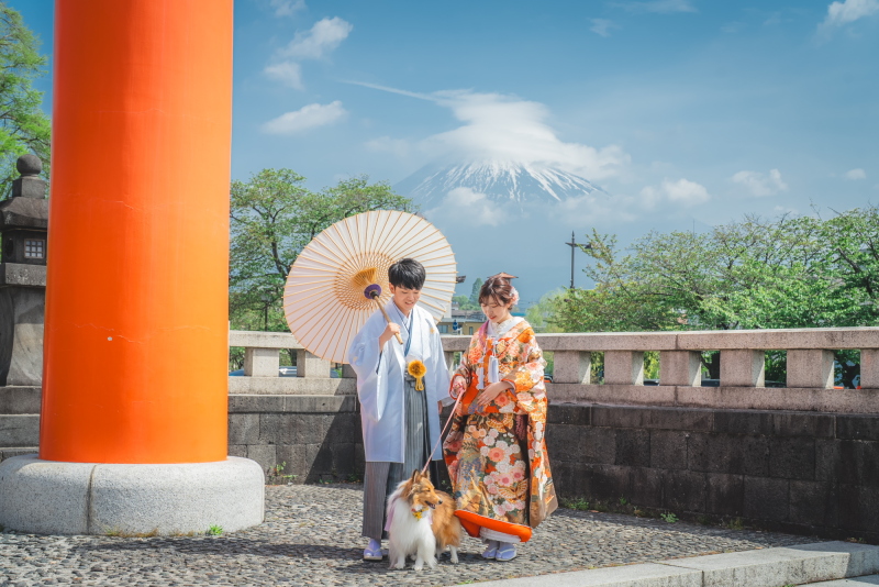 ペットと和装でも一緒に旅行撮影可能
