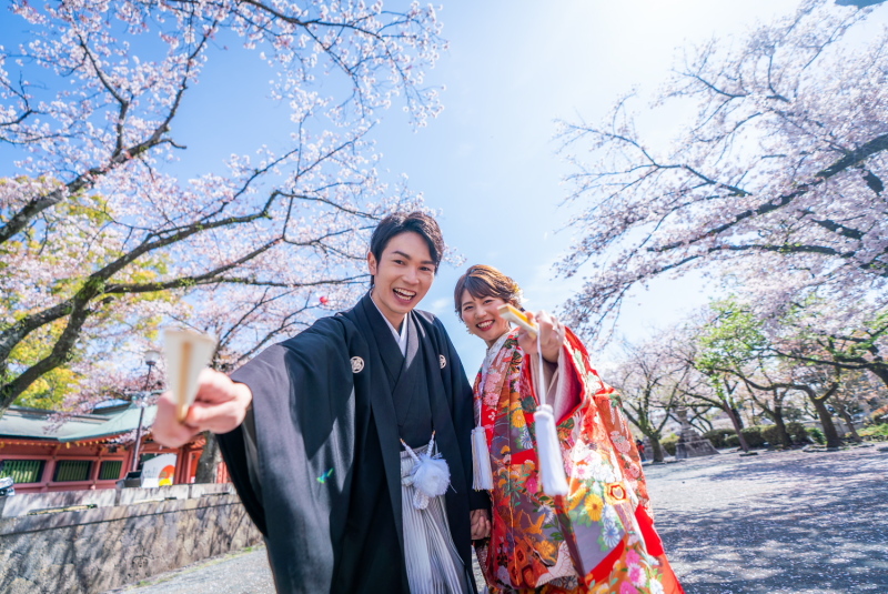 神社の境内以外でも撮影