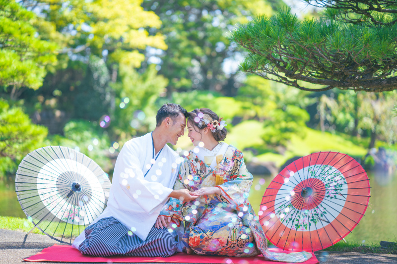 綺麗なロケーションの場所で綺麗な写真と心が通う撮影