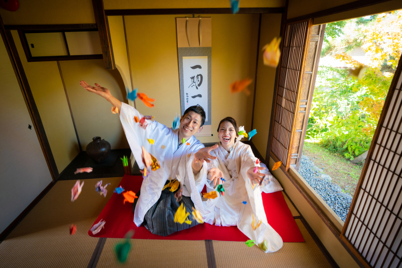 マリエフルーリィ_庭園で撮影できる