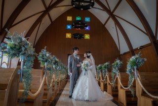 併設チャペルでの撮影