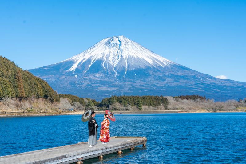 10月~12月【秋の富士山ロケ 静岡フォトウエディング】和or洋 ロケ・富士山エリア山中湖近辺エリア1ヶ所 コースor 富士方面