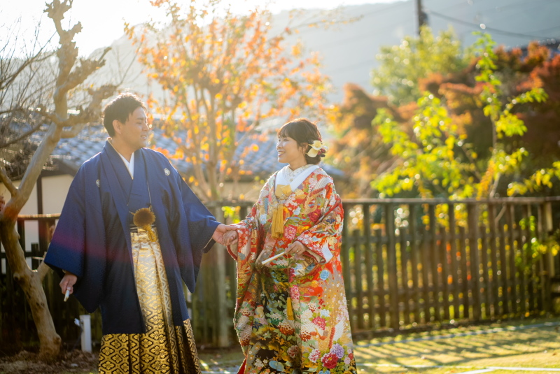 10月~12月【和庭園+和のお茶室内】 リーズナブル和装ロケーションプラン!