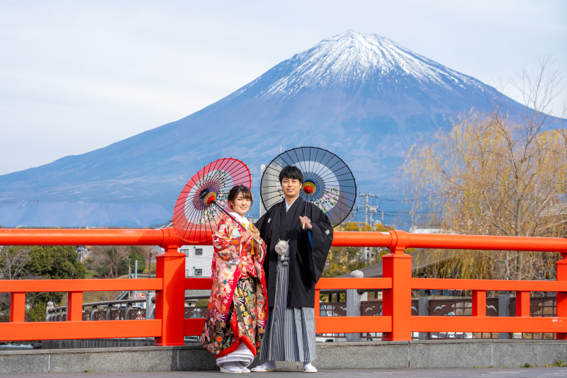 10月~12月【SHIZUOKA 茶畑富士山+浅間大社2ヶ所】和装ロケーション撮影