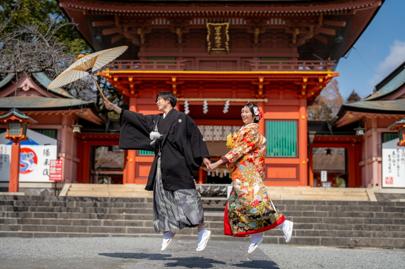 10月~12月【エリア富士山をバックに 神社撮影】和装ロケーション撮影