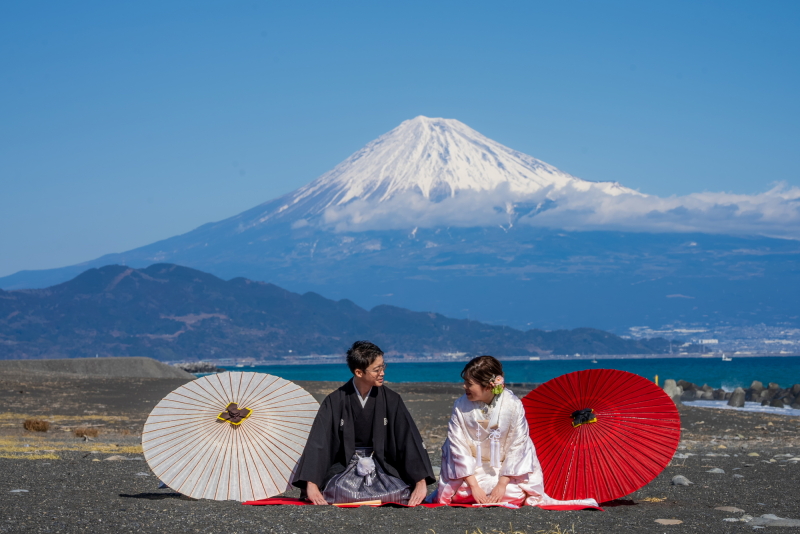 【桜ロケ】【迷(まよ)コレ!】桜: 3月下旬4月上旬限定 富士山と桜 和装ロケーションプラン!