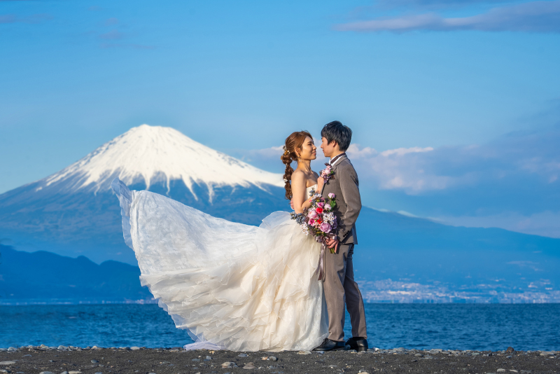 10月~12月【海ロケ】洋装ロケーションプラン 1ヶ所 【富士山海ロケ or 砂浜海ロケなどセレクト】