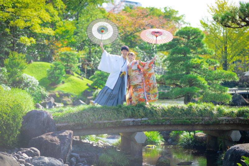 10月~12月平日【¥140,800 ➡ ¥118,800-】和装前撮ロケ定番の和装ロケーション撮影【ロケ地セレクト可能です】