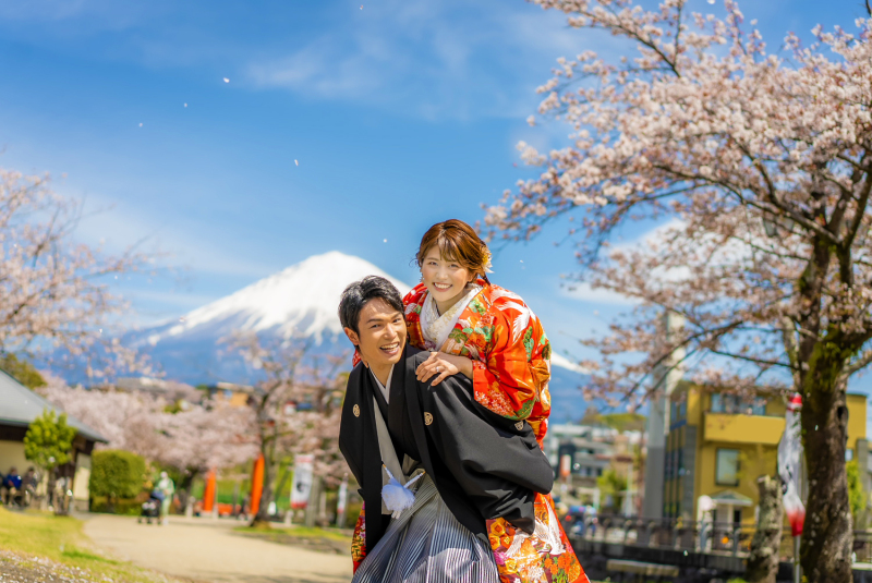 10月~12月【富士山+ロケ地 2ヶ所(1ヶ所はお茶室など)】和装ロケーション撮影