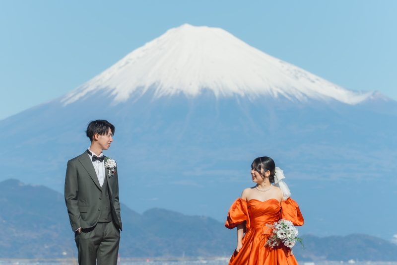 【海ロケ】洋装ロケーションプラン 1ヶ所 【富士山海ロケ or 砂浜海ロケなどセレクト】