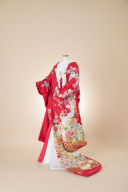 藤桜雪輪青梅に鶴