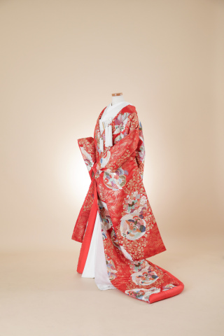 朱地金取鶏鳥文