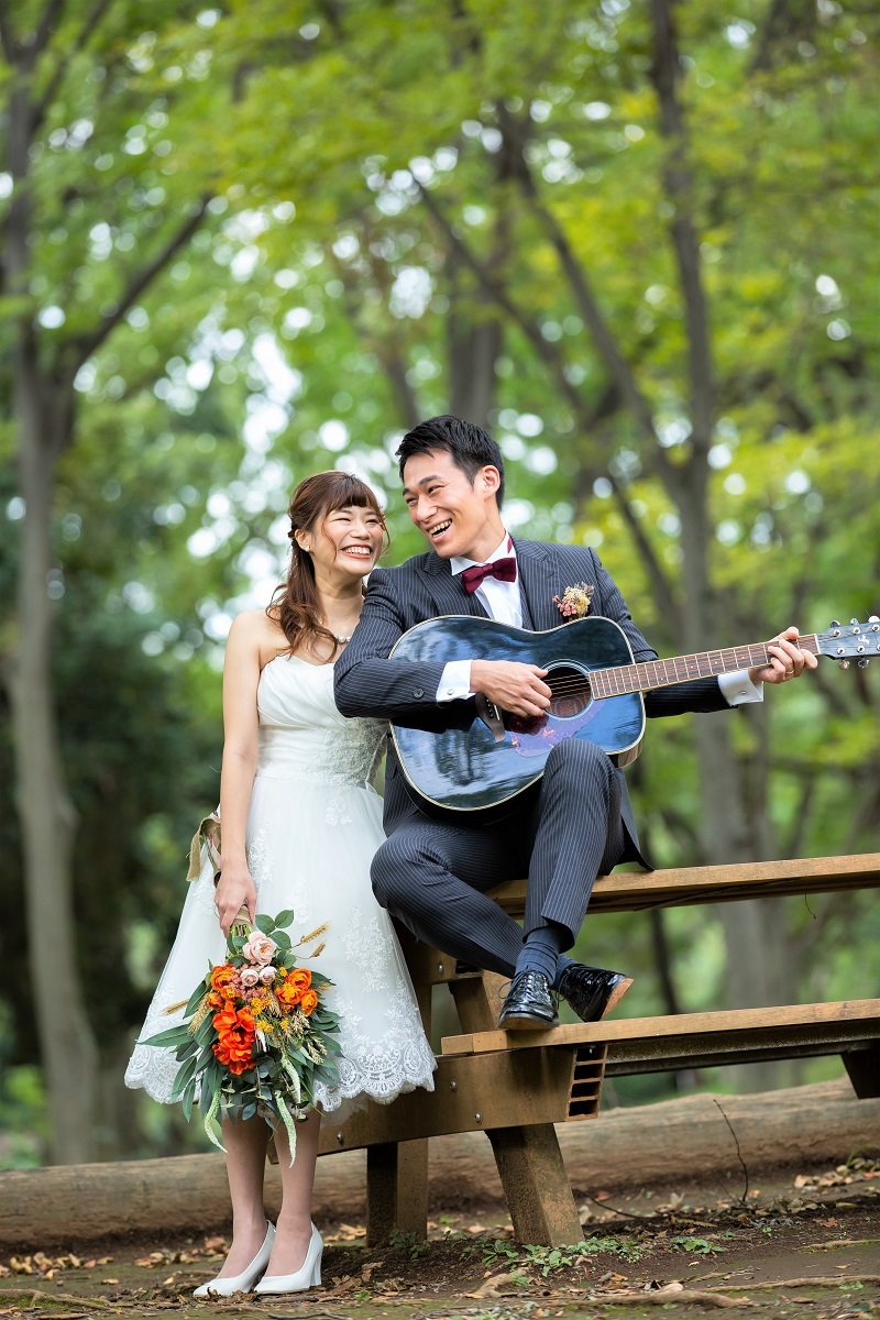 ギターを片手に♪