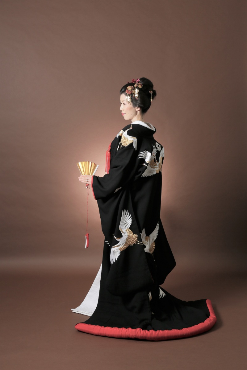 黒の色打掛も素敵です☆