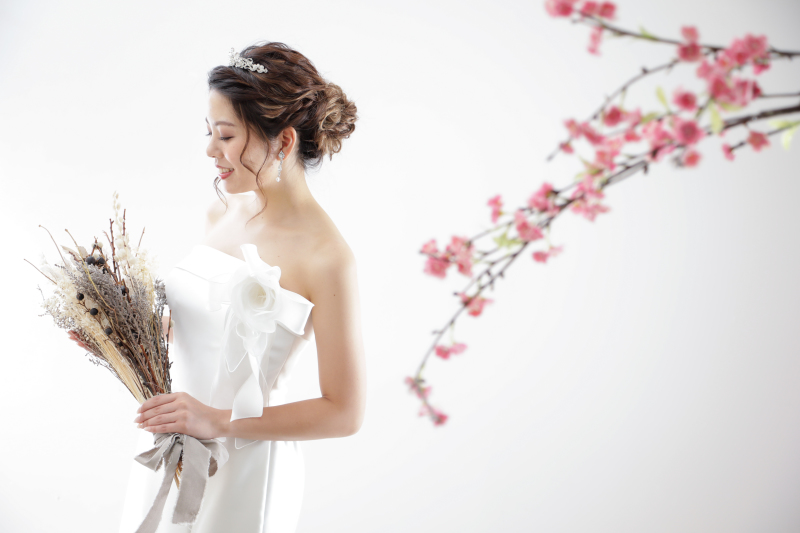 ドライフラワーブーケと