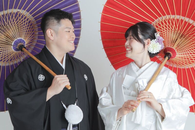 白無垢×和傘
